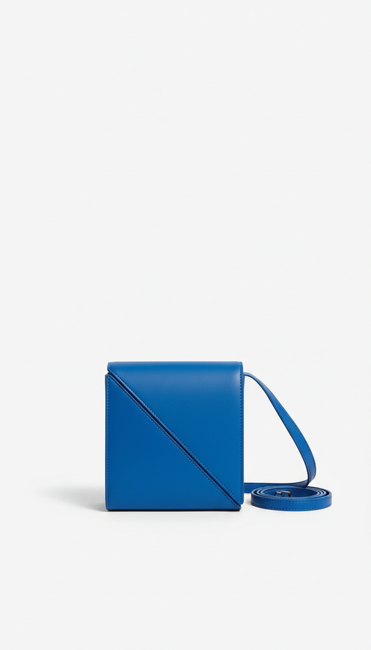 Electric Blue Compact Shoulder Bag