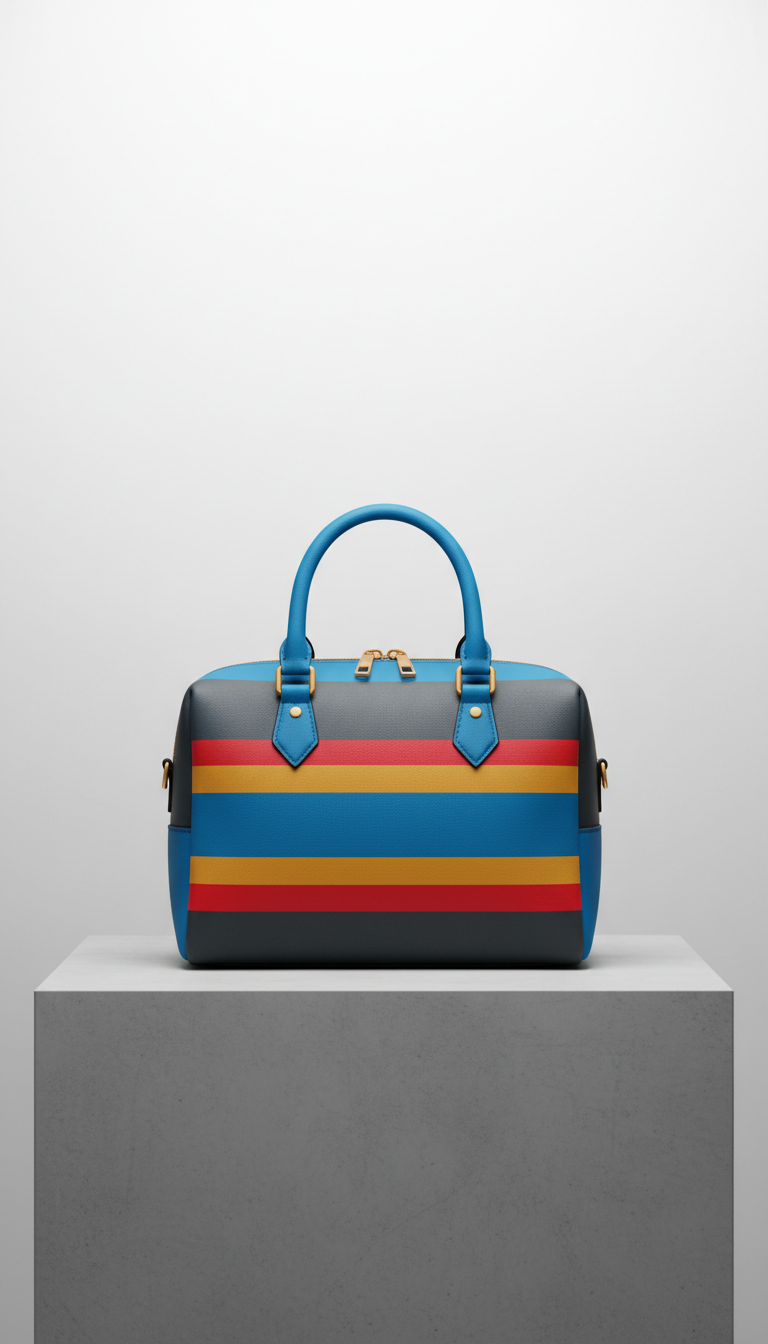 Urban Gold Graphic Hand Bag